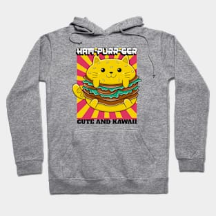 Ham-purr-ger - Cat Puns Hoodie